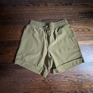 Mondetta Khaki Elastic Waist Shorts